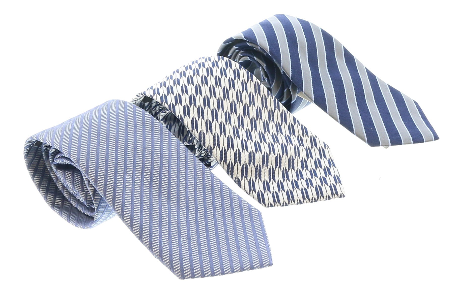Emporio Armani Multicolor Assorted Silk Blend Tie Collection-Set of 3