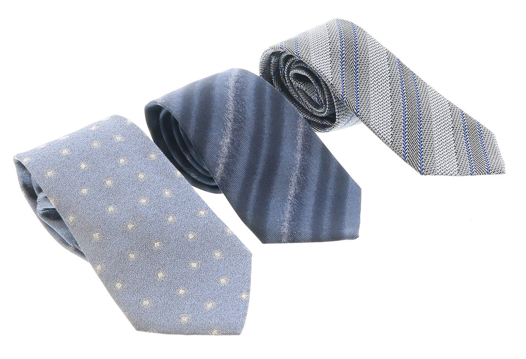 Emporio Armani Multicolor Assorted 100% Silk Tie Collection-Set of 3