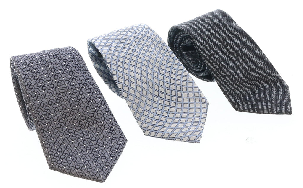 Emporio Armani Multicolor Assorted 100% Silk Tie Collection-Set of 3