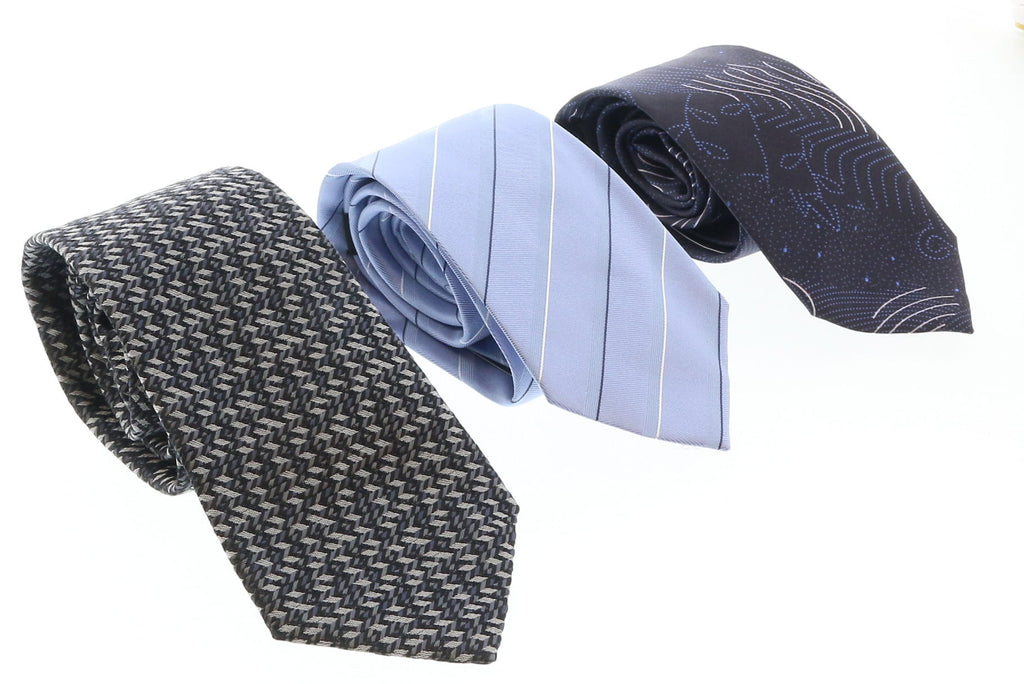 Emporio Armani Multicolor Assorted 100% Silk Tie Collection-Set of 3