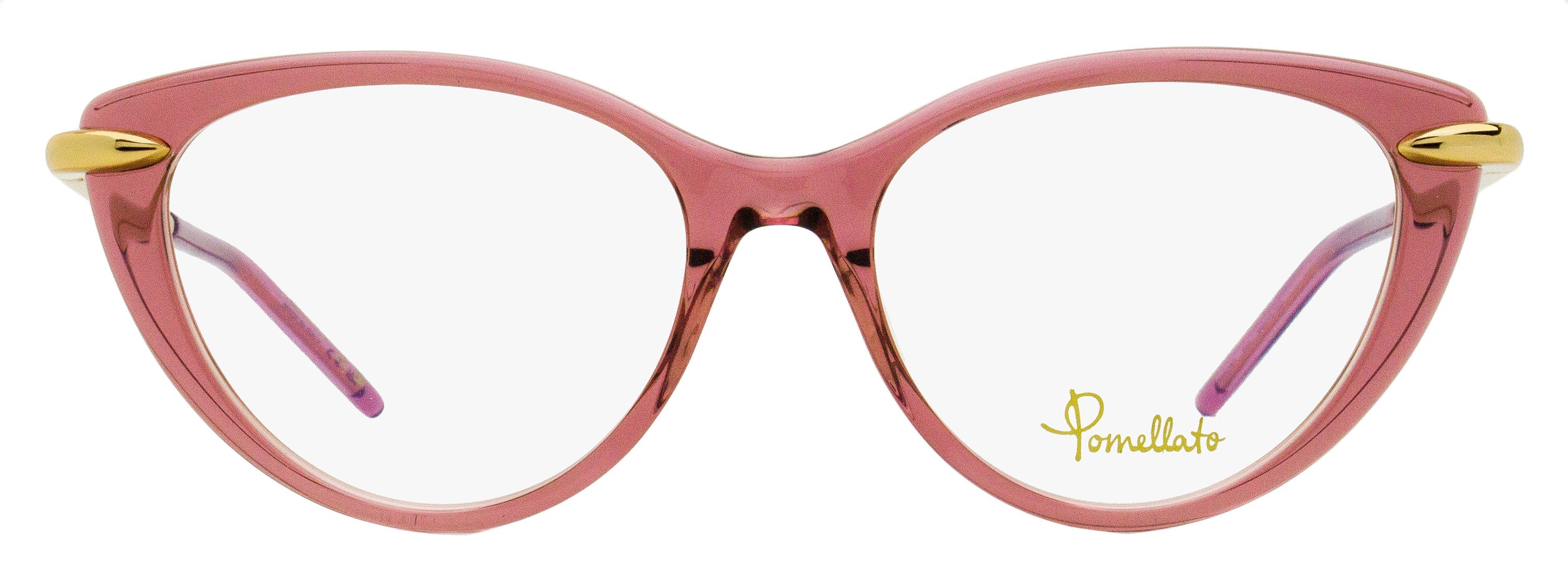 Pomellato Cat Eye Eyeglasses PM0074O 003 Rose/Gold 52mm