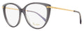 Pomellato Tea Cup Eyeglasses PM0089O 001 Gray/Gold 54mm Gray Gold