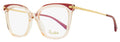 Pomellato Overlay Eyeglasses PM0094O 003 Transparent Rose/Gold 52mm Transparent Rose Gold