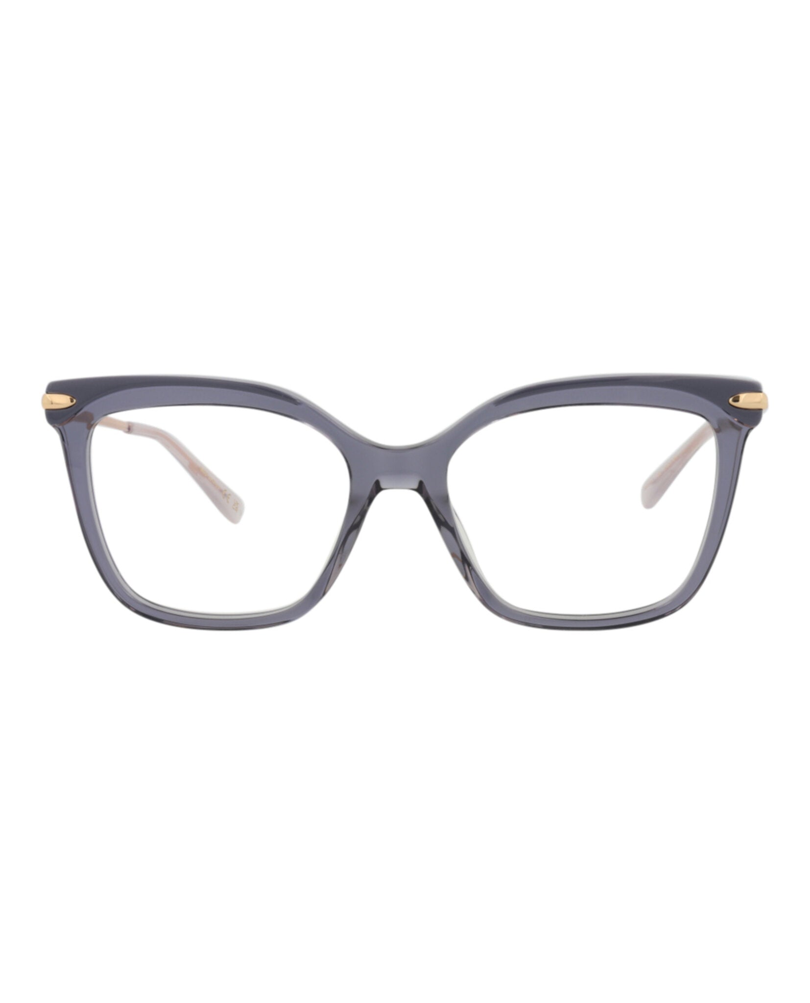 Pomellato Womens Square/Rectangle Black Gold Transparent Fashion Designer Eyewear