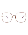 Pomellato Womens Square/Rectangle Brown Brown Transparent Fashion Designer Eyewear