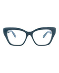Pomellato Womens Cat Eye Blue Blue Transparent Fashion Designer Eyewear