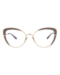 Pomellato Womens Cat Eye Gold Gold Transparent Fashion Designer Eyewear