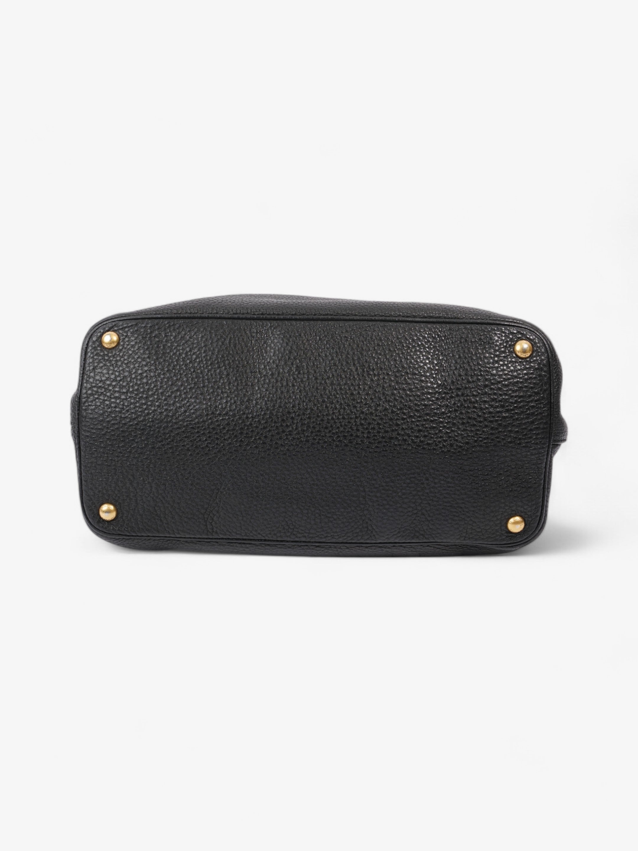Prada Daino Tote Black Calfskin Leather
