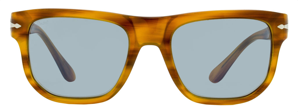 Persol Square Sunglasses PO3306S 960/56 Striped Brown  52mm