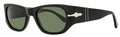 Persol Rectangular Sunglasses PO3307S 95/31 Black 55mm Black