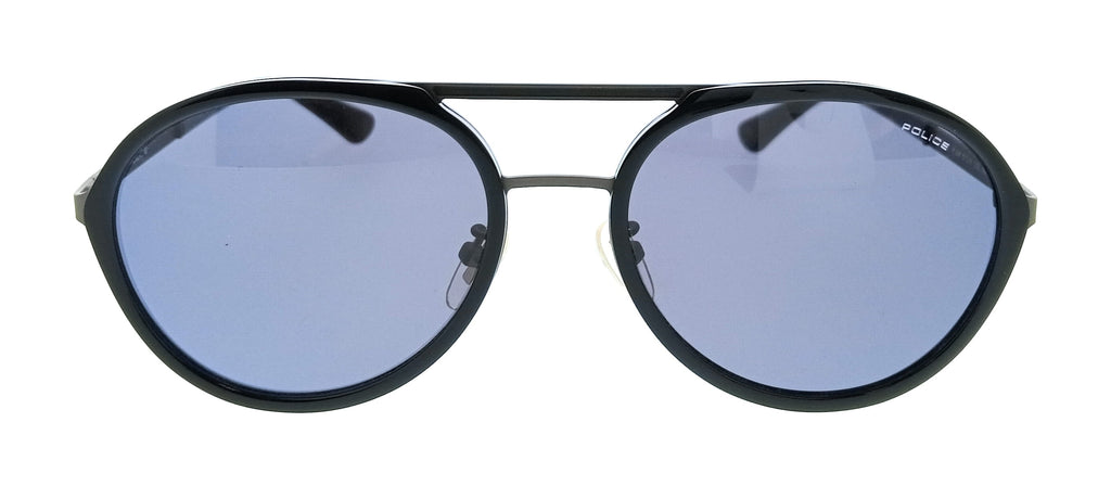 POLICE PLA57 627 Black Aviator Mens Sunglasses