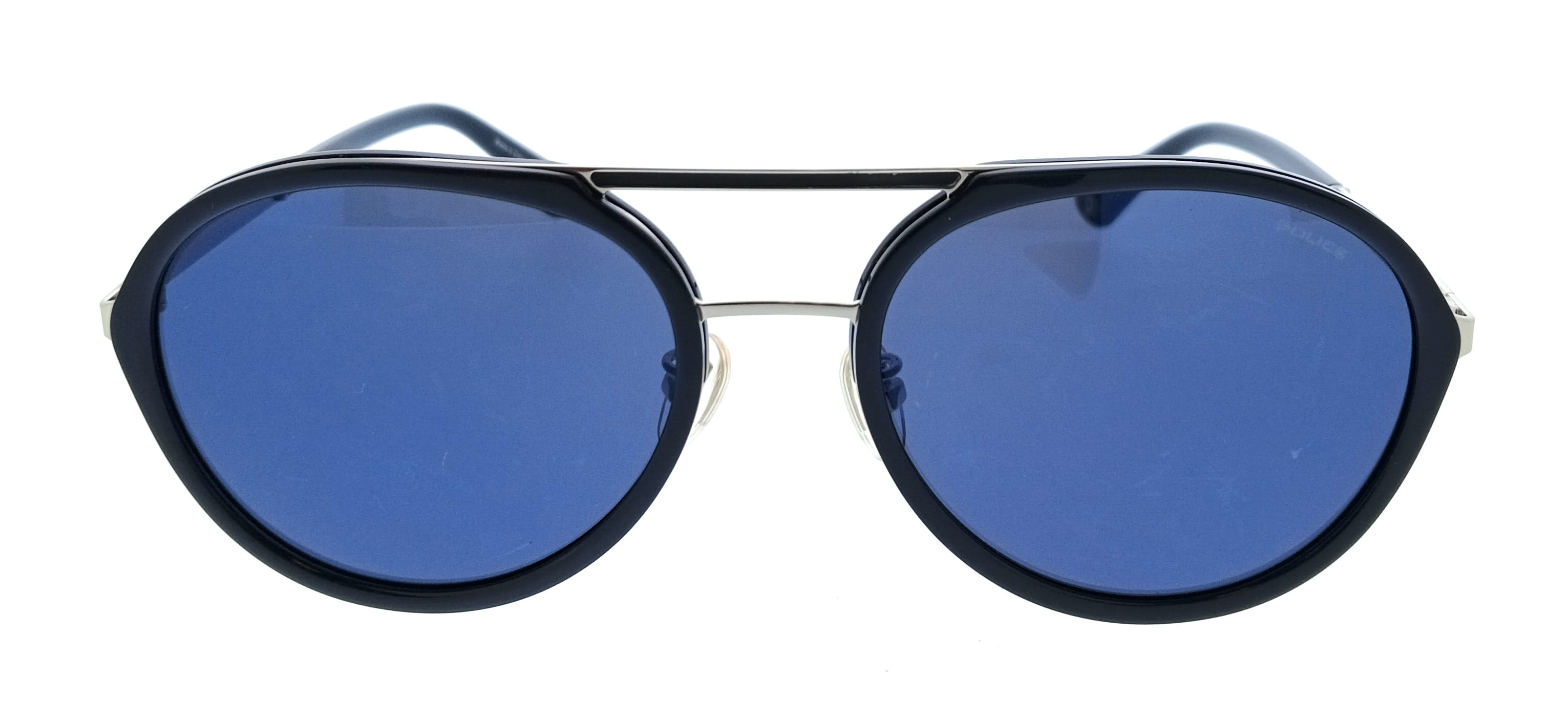 POLICE PLA57 579B Blue Aviator Mens Sunglasses