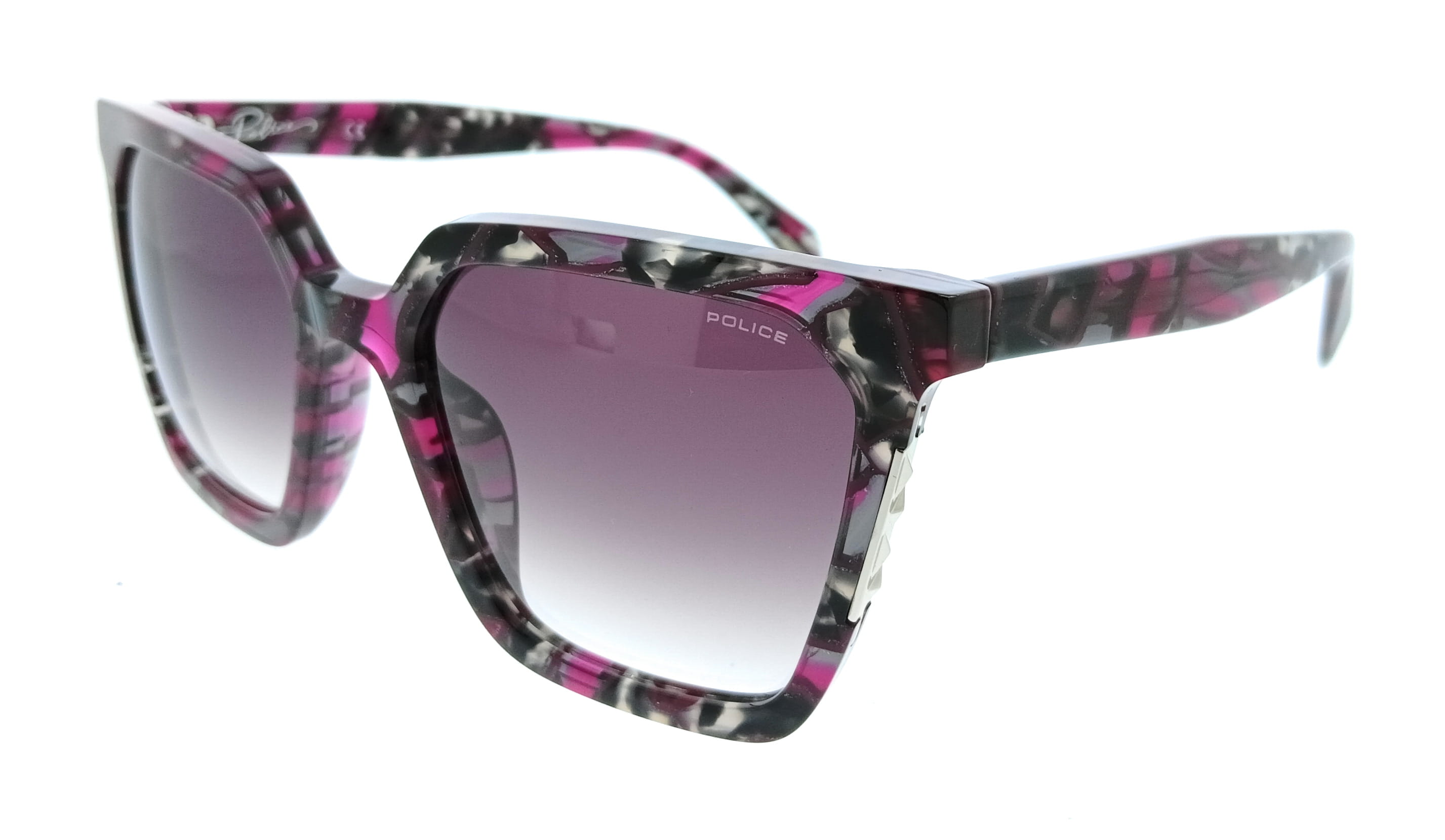 POLICE PLD33 0XAY Burgundy Square Womens Sunglasses