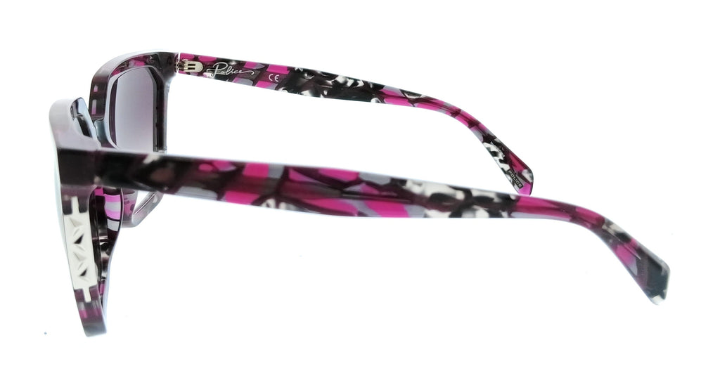 POLICE PLD33 0XAY Burgundy Square Womens Sunglasses
