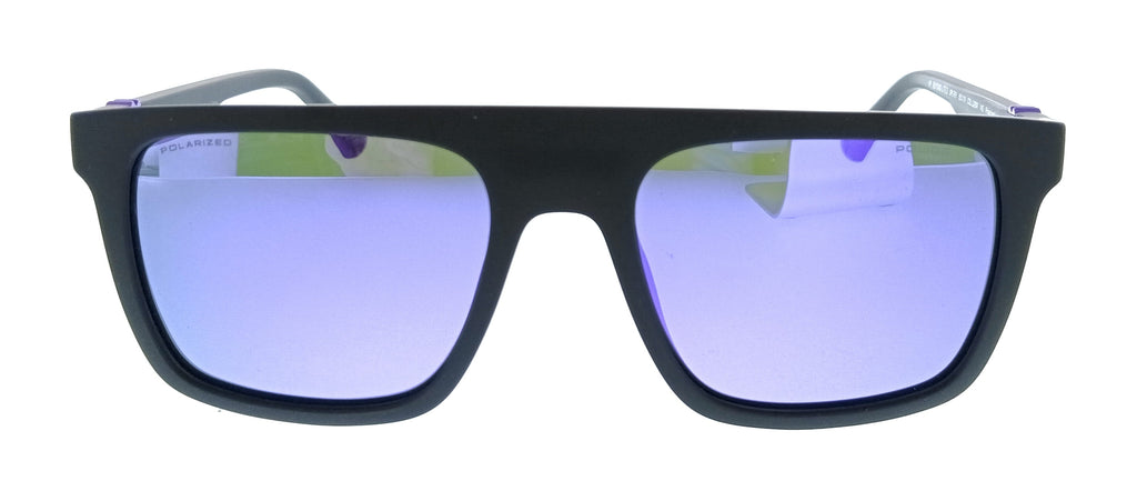 POLICE PLF61 U28W Black Square Mens Sunglasses