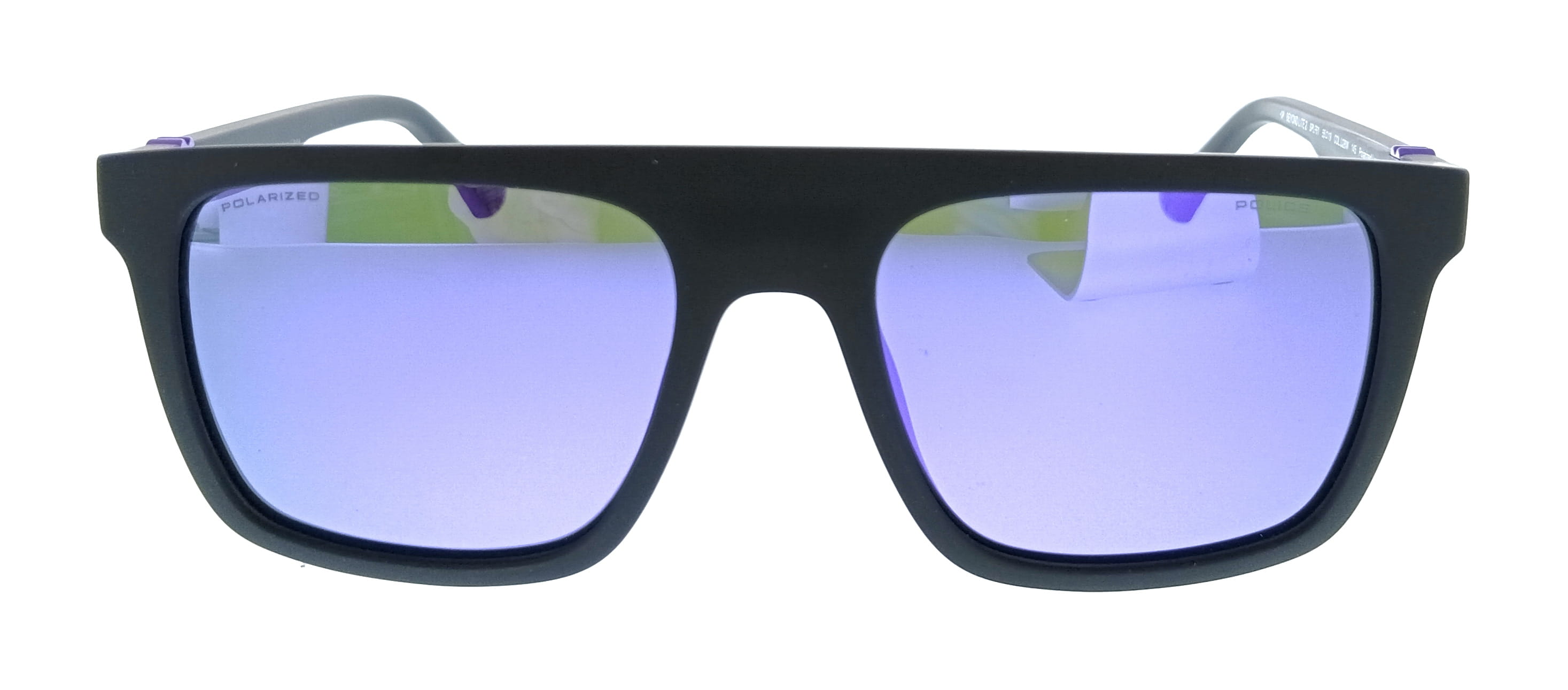 POLICE PLF61 U28W Black Square Mens Sunglasses