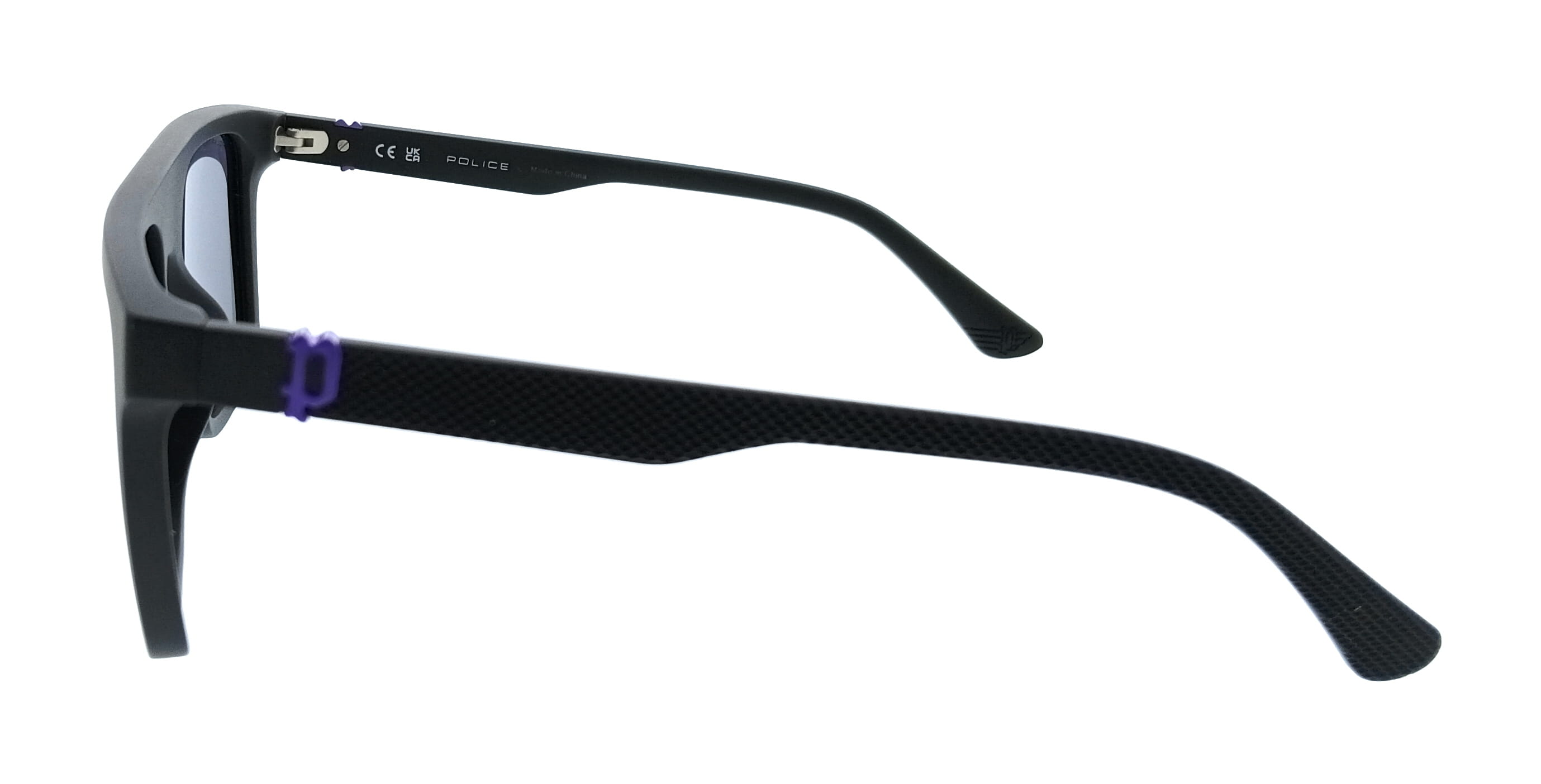 POLICE PLF61 U28W Black Square Mens Sunglasses