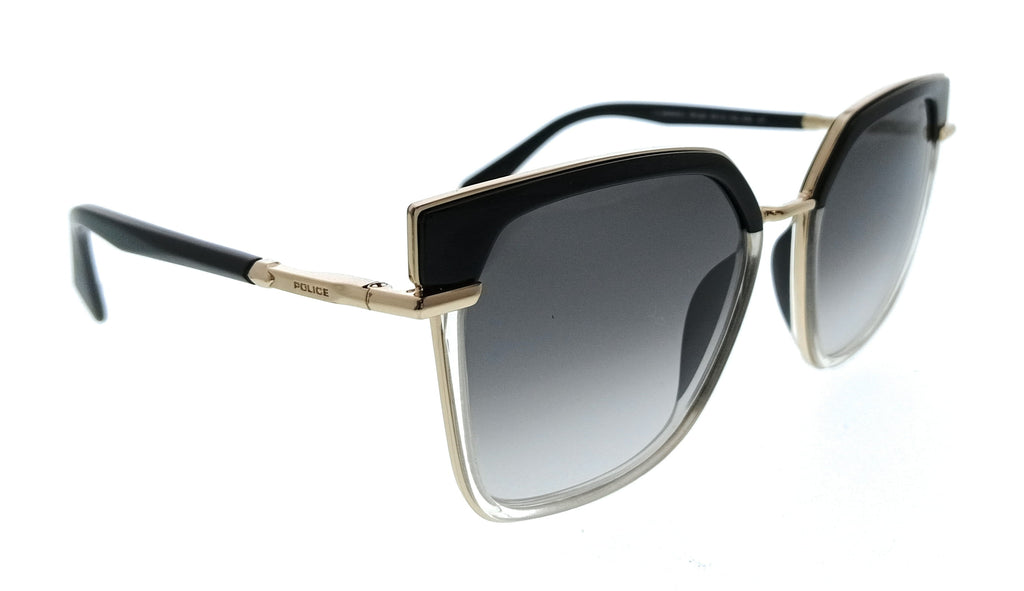 POLICE PLG24 300 Shiny Rose Gold Square Womens Sunglasses