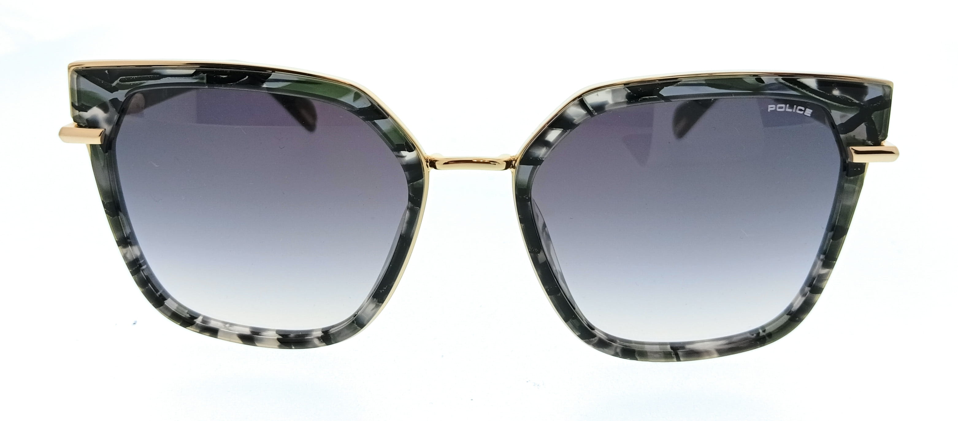 POLICE PLG24 300Y Shiny Rose Gold Square Womens Sunglasses