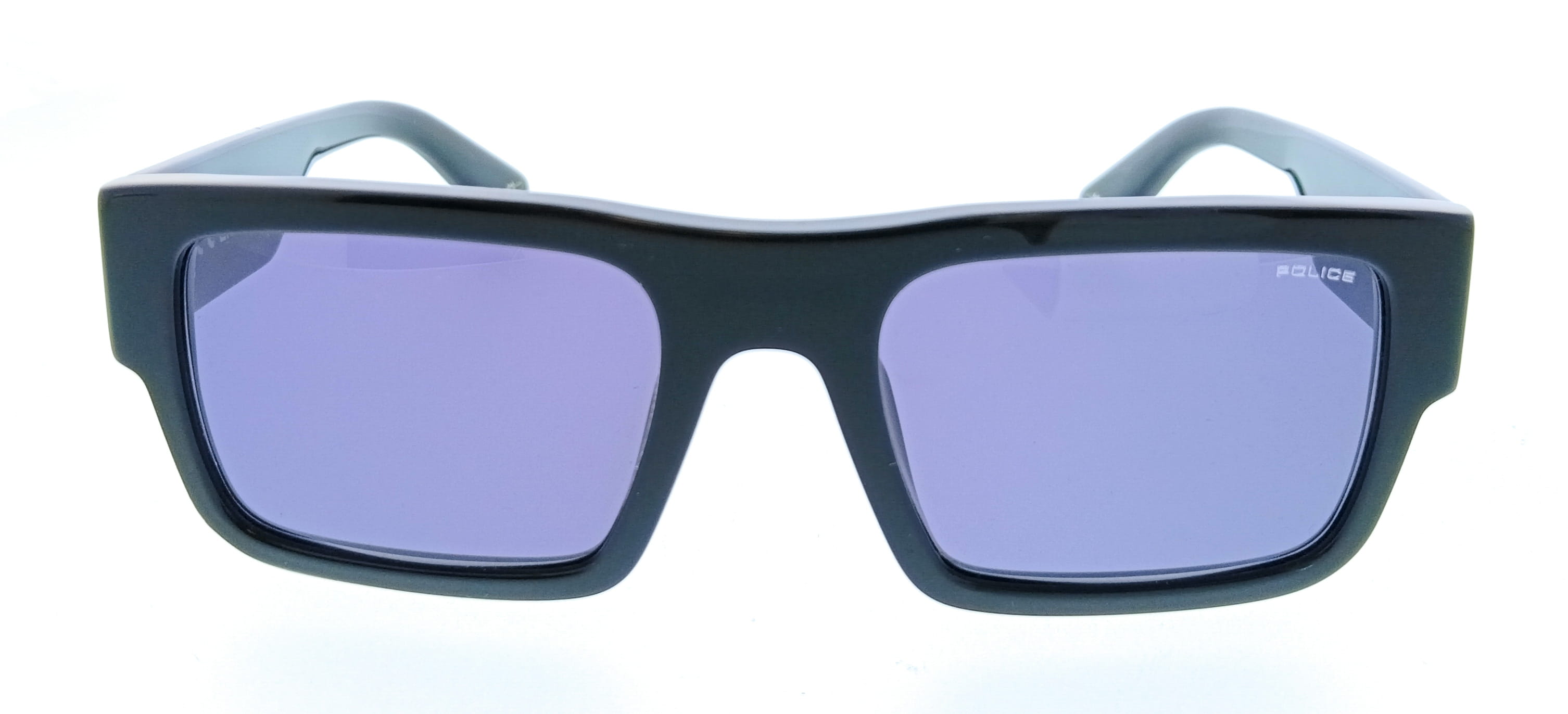 POLICE PLL12 700 Black Square Mens Sunglasses