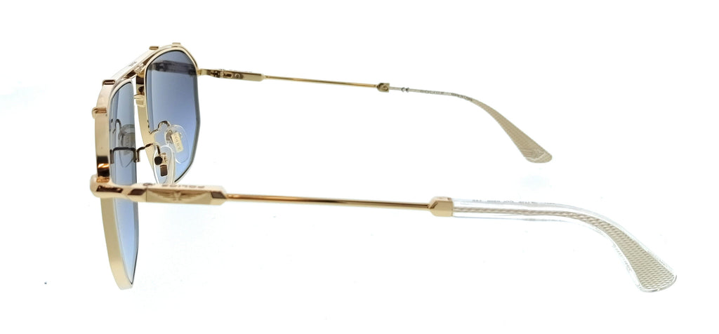 POLICE PLL17 300 Gold Geometric Mens Sunglasses