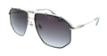 POLICE PLL17 0K07 Silver Geometric Mens Sunglasses