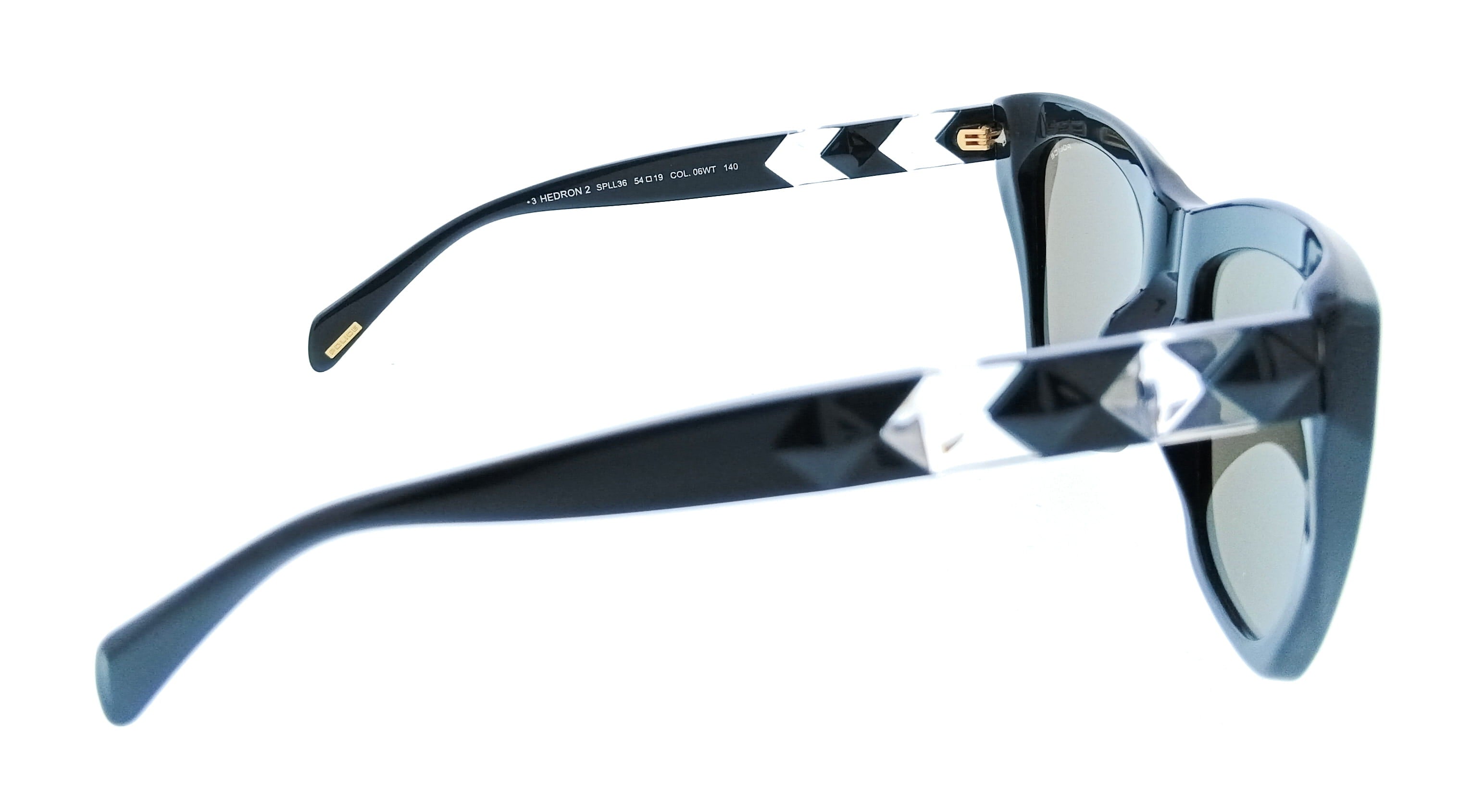 POLICE PLL36 06WT Green Square Womens Sunglasses