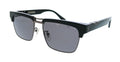 POLICE PLP25 672 Shiny Black Gold Square Mens Sunglasses