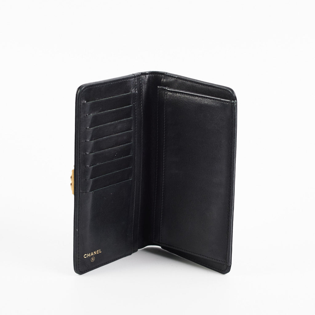 Chanel Boy Black Caviar Wallet