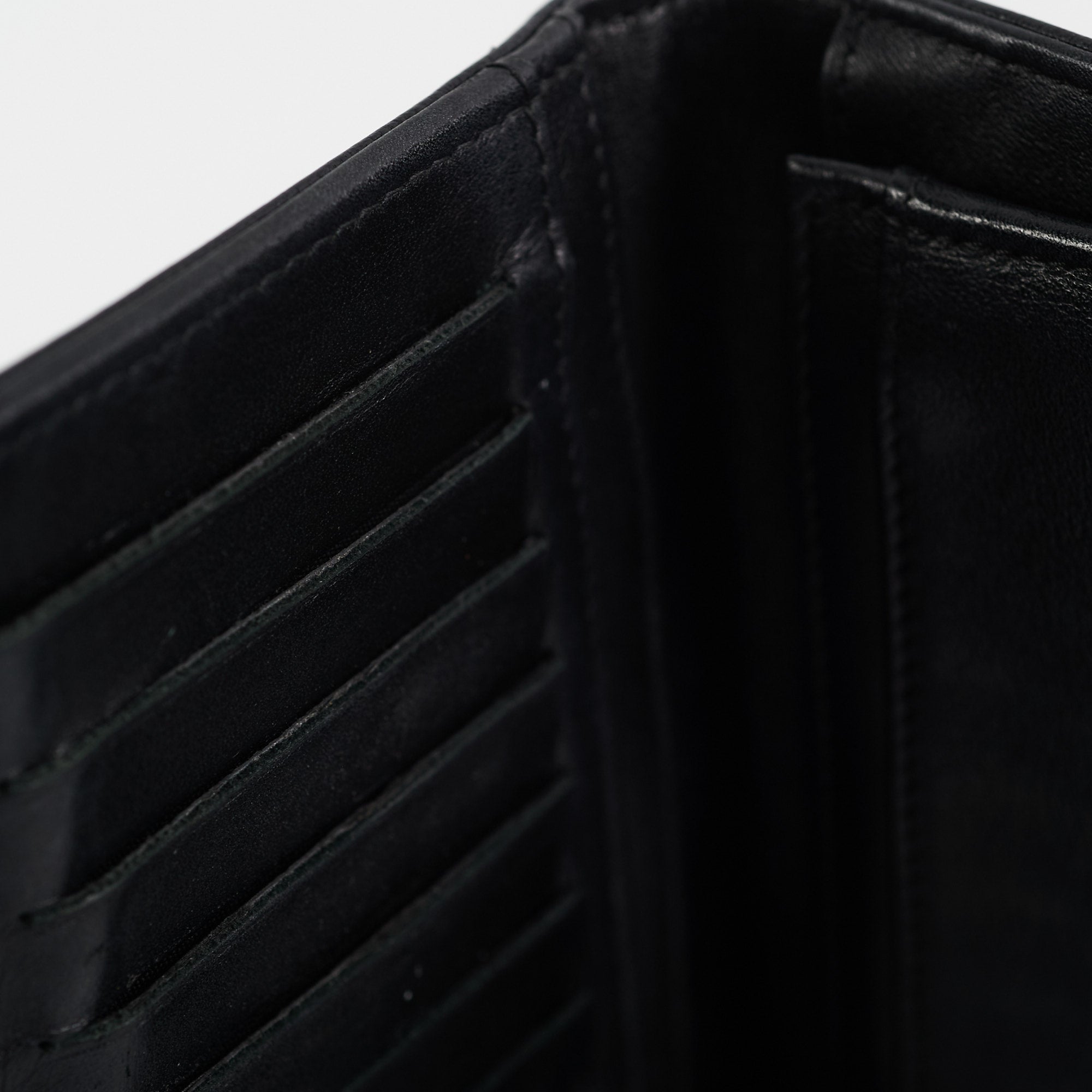 Chanel Boy Black Caviar Wallet