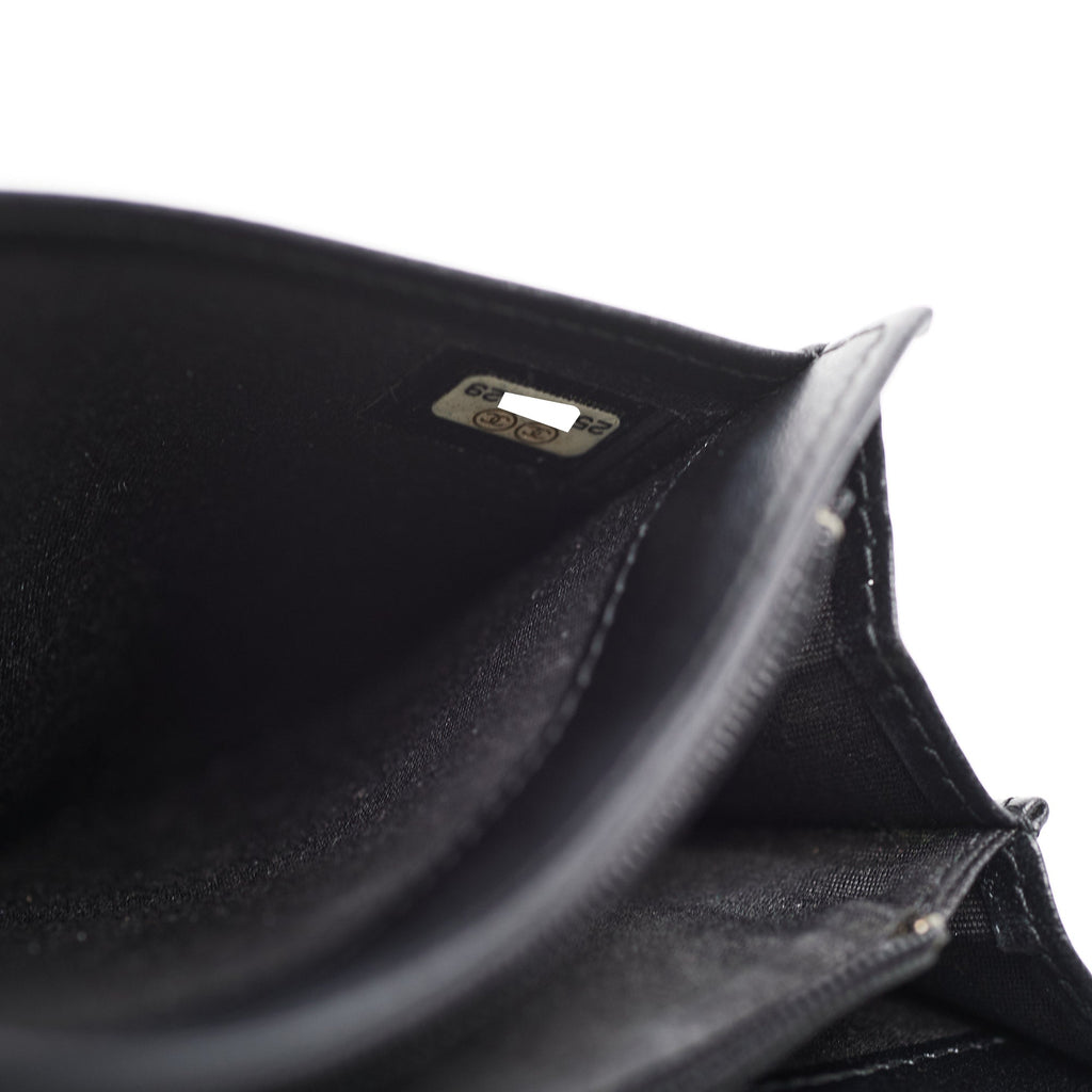 Chanel Boy Black Caviar Wallet