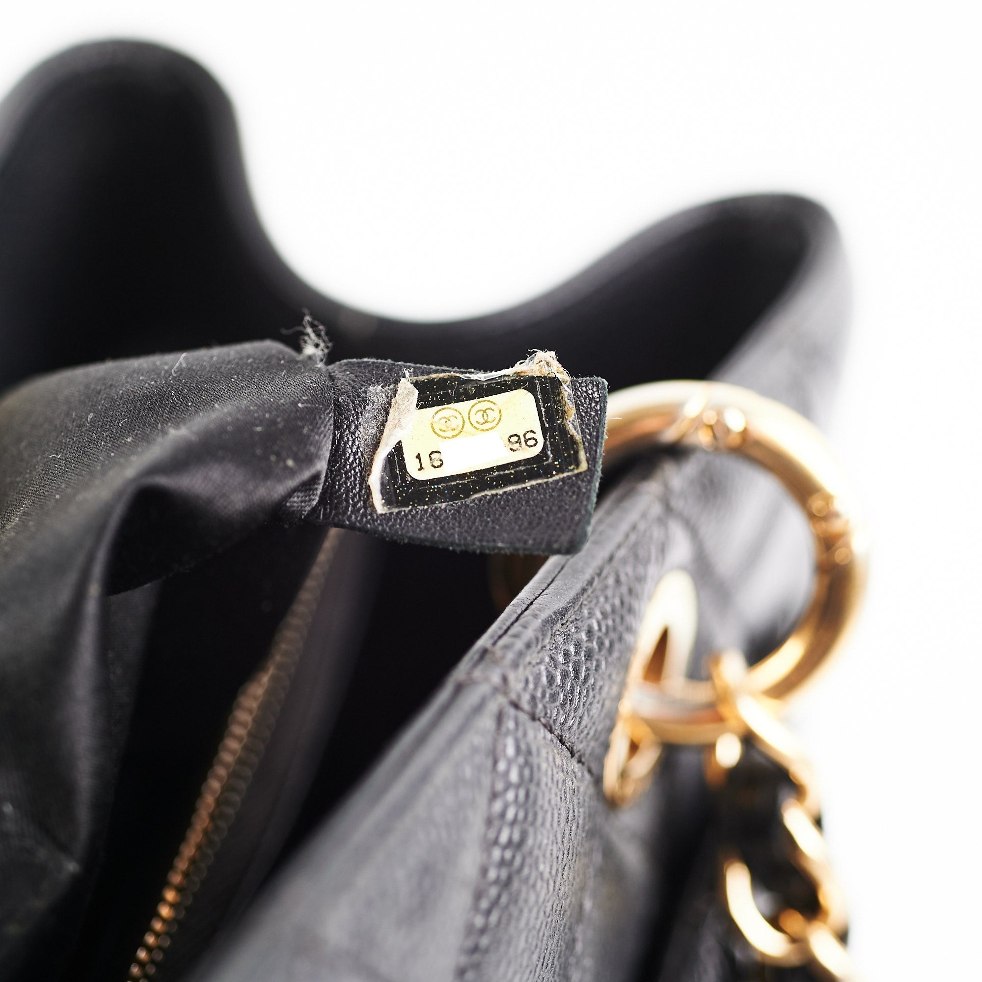 Chanel Black Caviar Grand Shopping Tote GST