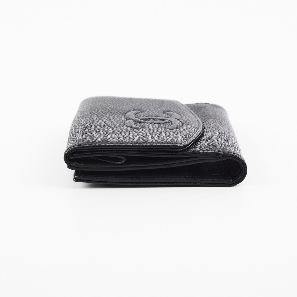 Chanel Caviar Timeless Wallet Black
