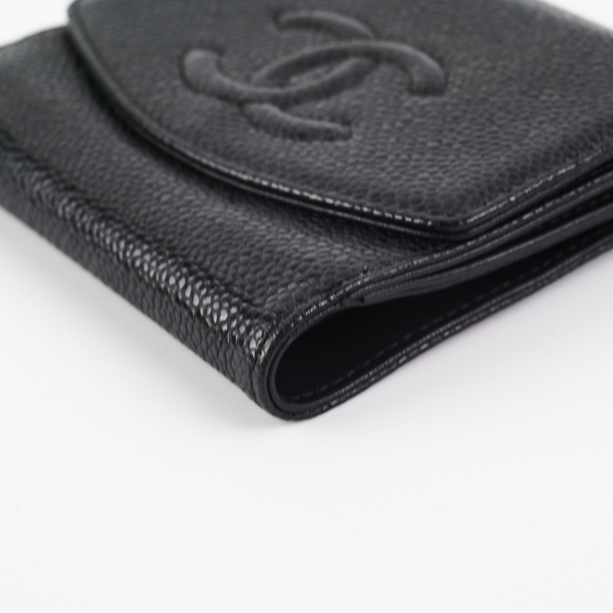 Chanel Caviar Timeless Wallet Black