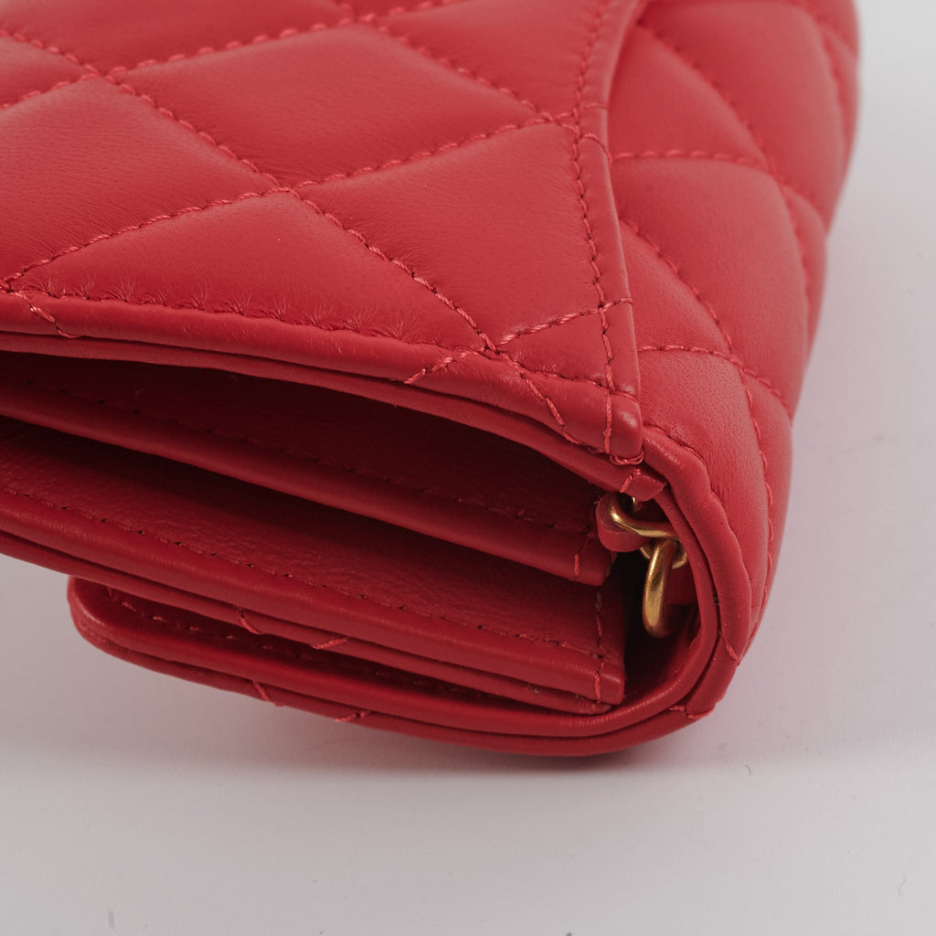 Chanel Micro Bag Pearl Crush Red