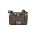 ITEM 23 - Chanel Super Mini Boy Grey Caviar