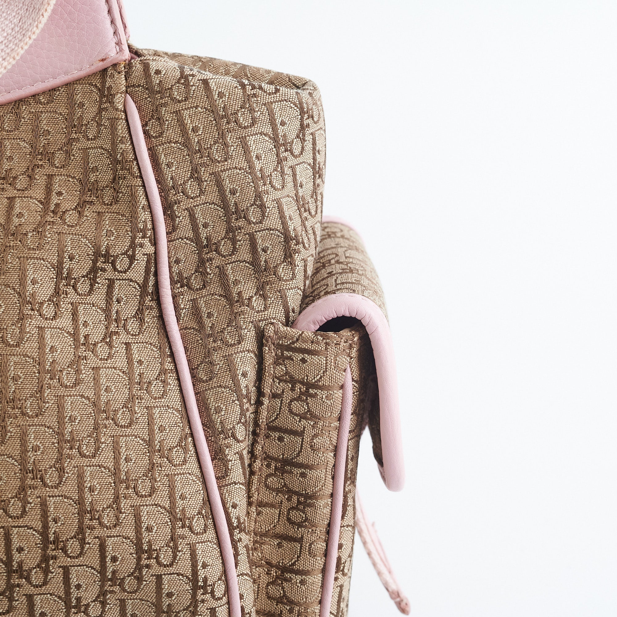 Dior Trotter Diorissimo Brown/Pink Shoulder Bag