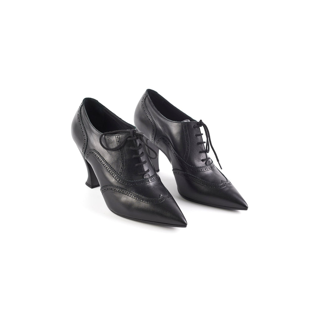 Chanel Black Lace up Boots (Size 40 1/2)