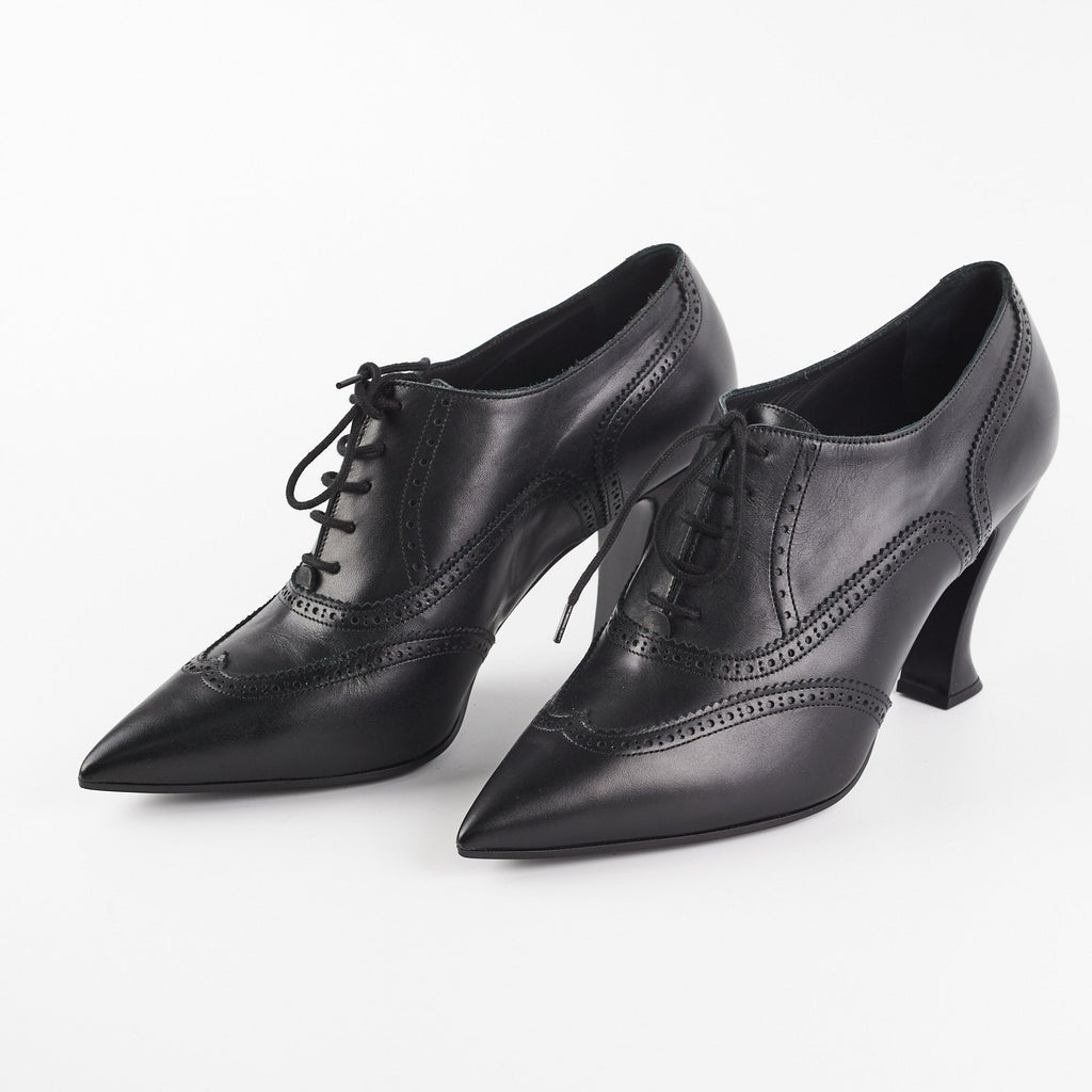 Chanel Black Lace up Boots (Size 40 1/2)