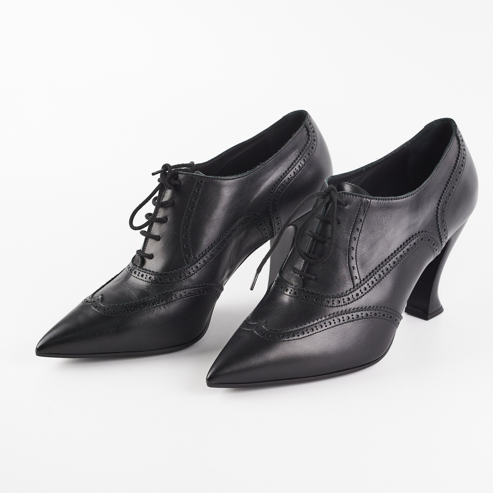 Chanel Black Lace up Boots (Size 40 1/2)