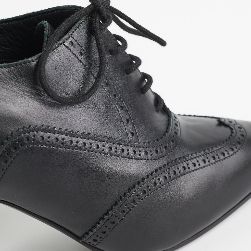 Chanel Black Lace up Boots (Size 40 1/2)