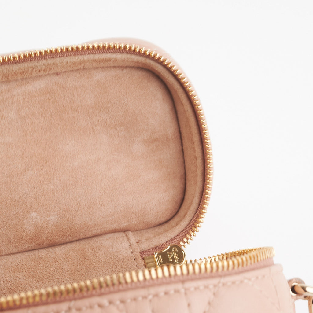 Dior Micro Lady Dior Vanity Case Rose des Vents Pink