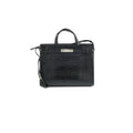 Saint Laurent Manhattan Shopper Embossed Croc Tote Black