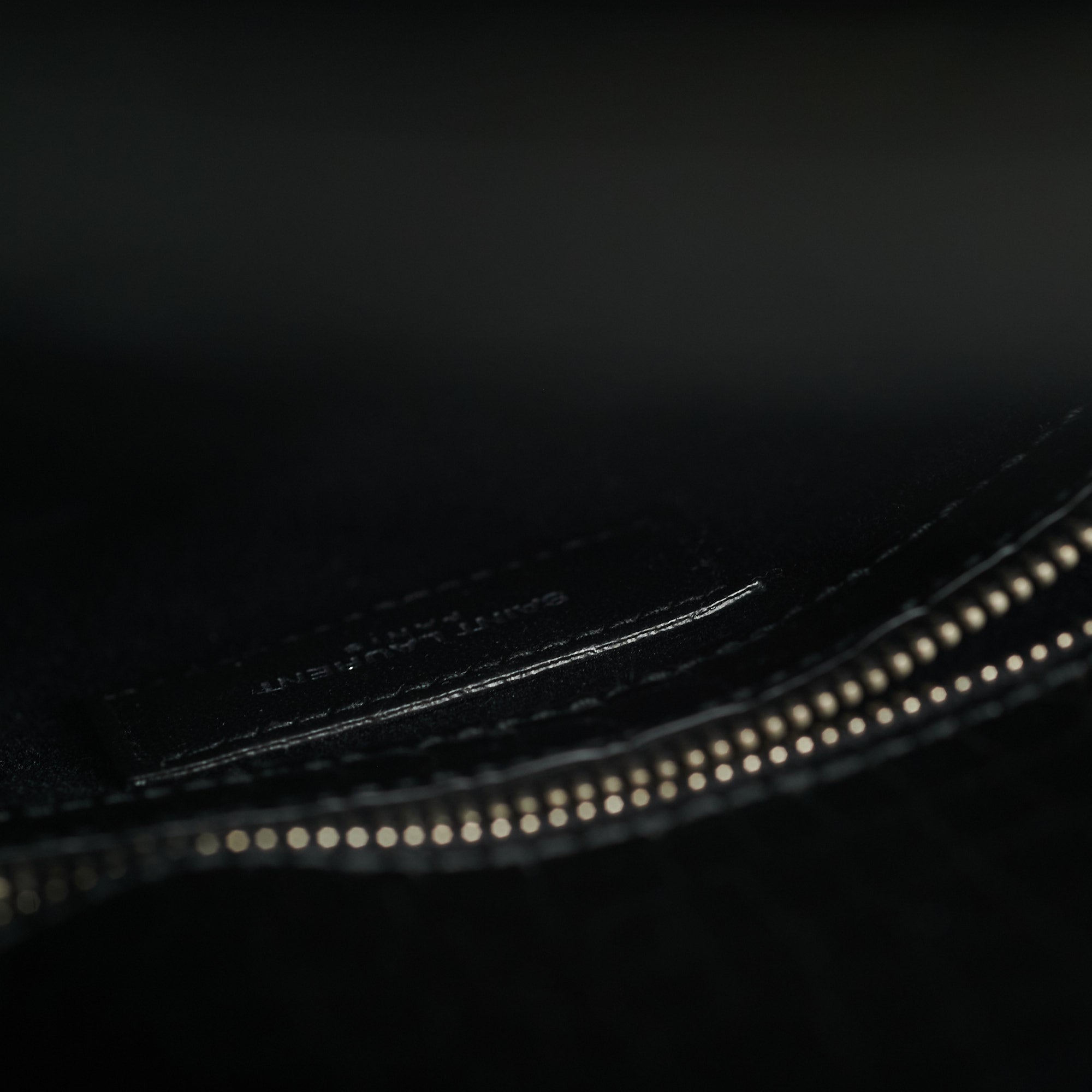 Saint Laurent Manhattan Shopper Embossed Croc Tote Black