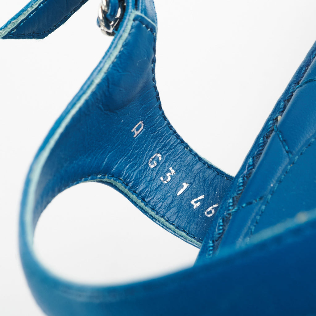 Chanel Sandals Blue (Size 39.5)