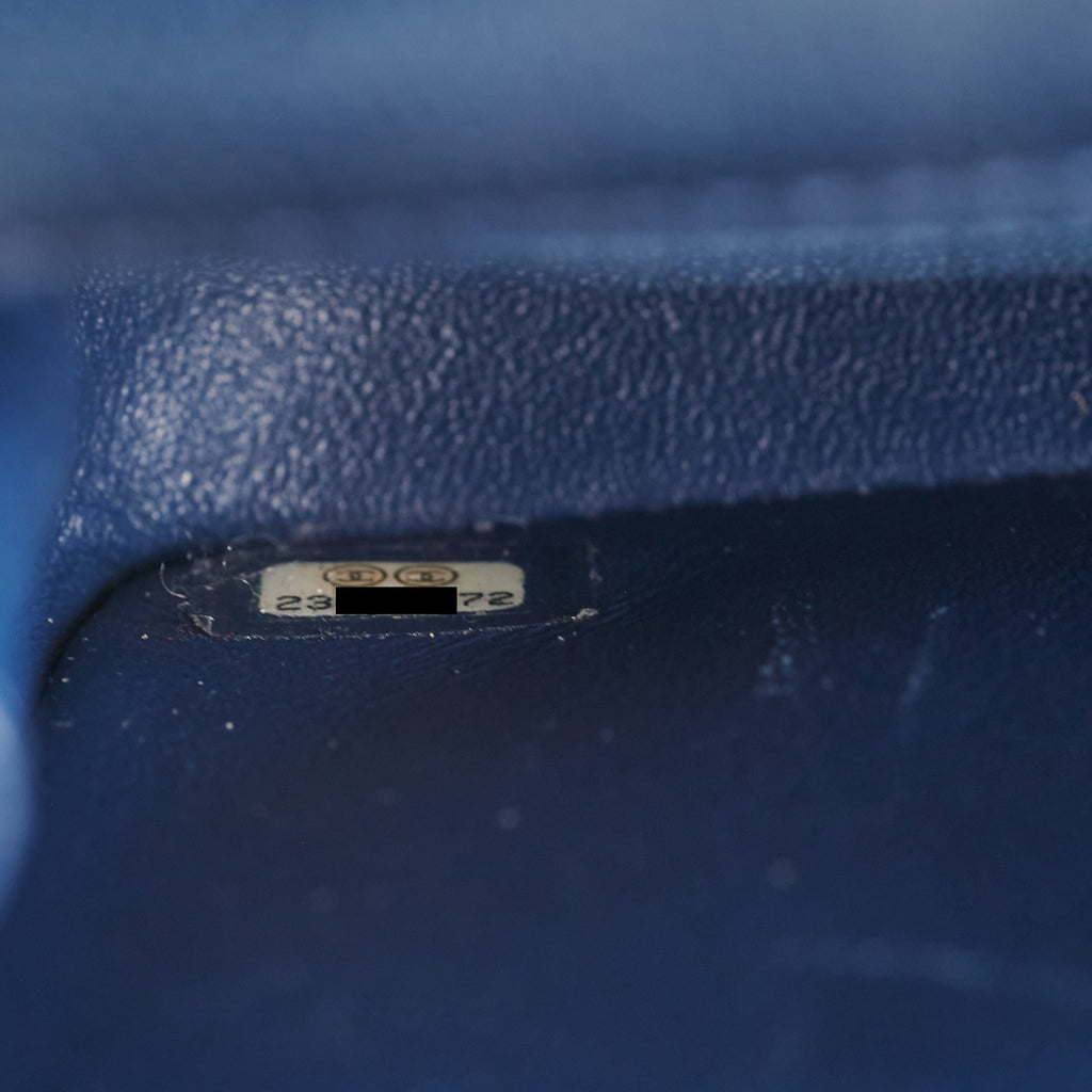 Chanel Mini Rectangular Blue Caviar