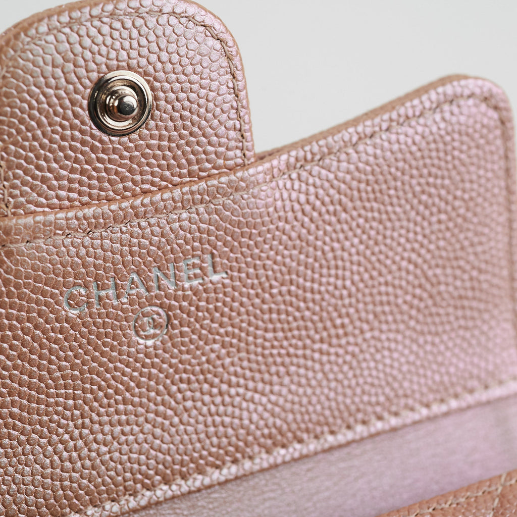 Chanel Compact Flap Wallet Rose Gold 17B