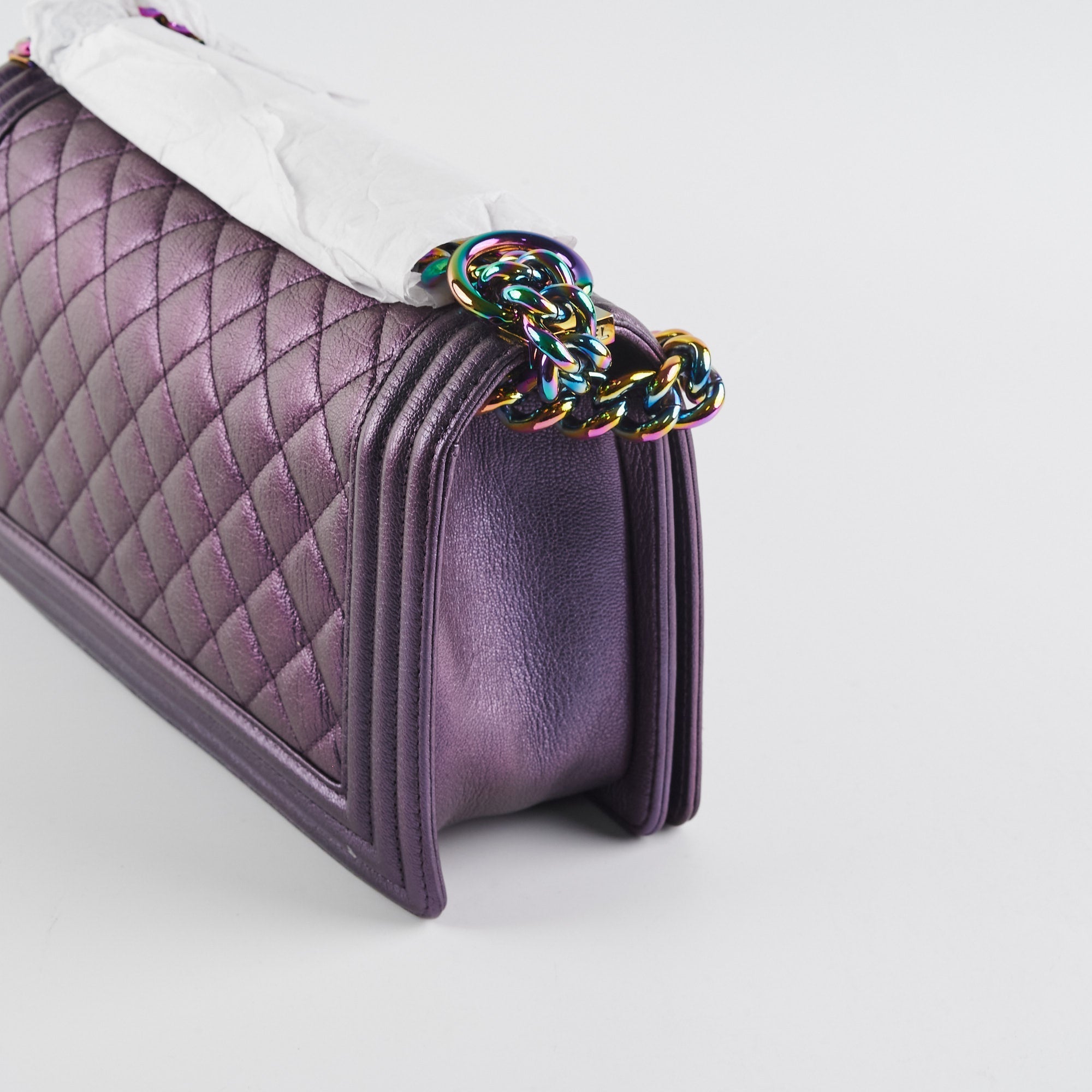 ITEM 26 - Chanel Quilted Mermaid Old medium Boy