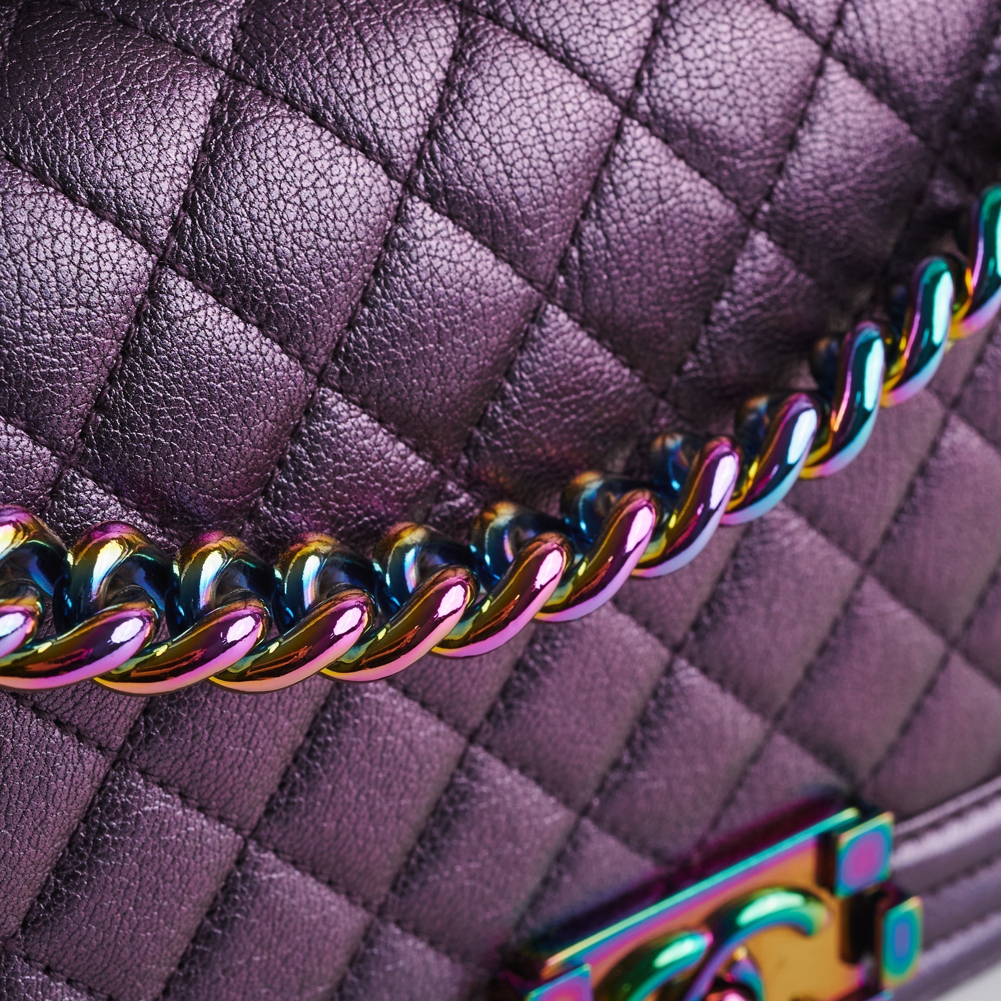 ITEM 26 - Chanel Quilted Mermaid Old medium Boy