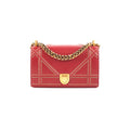 Christian Dior Diorama Burgundy Studded Crossbody Bag